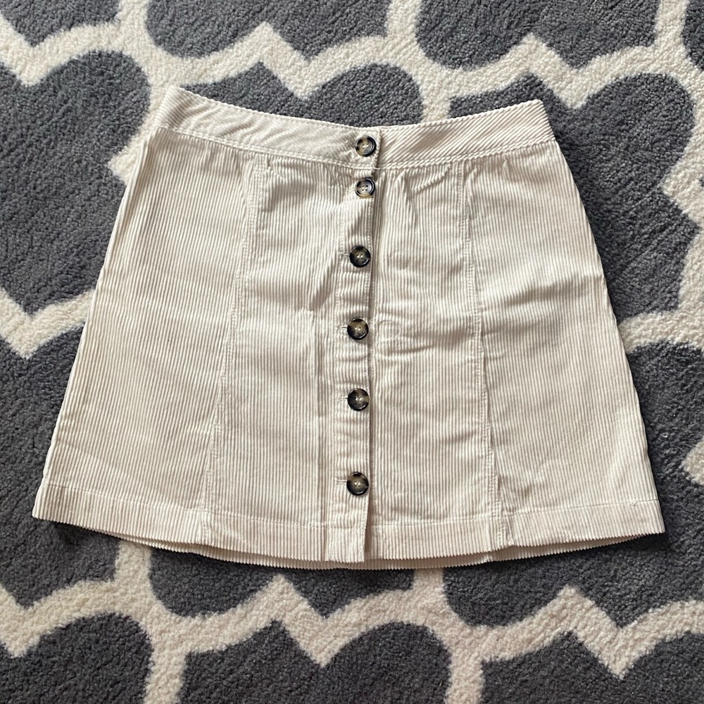 Divided Corduroy Skirt